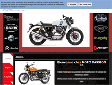 Tablet Screenshot of motopassion35.com